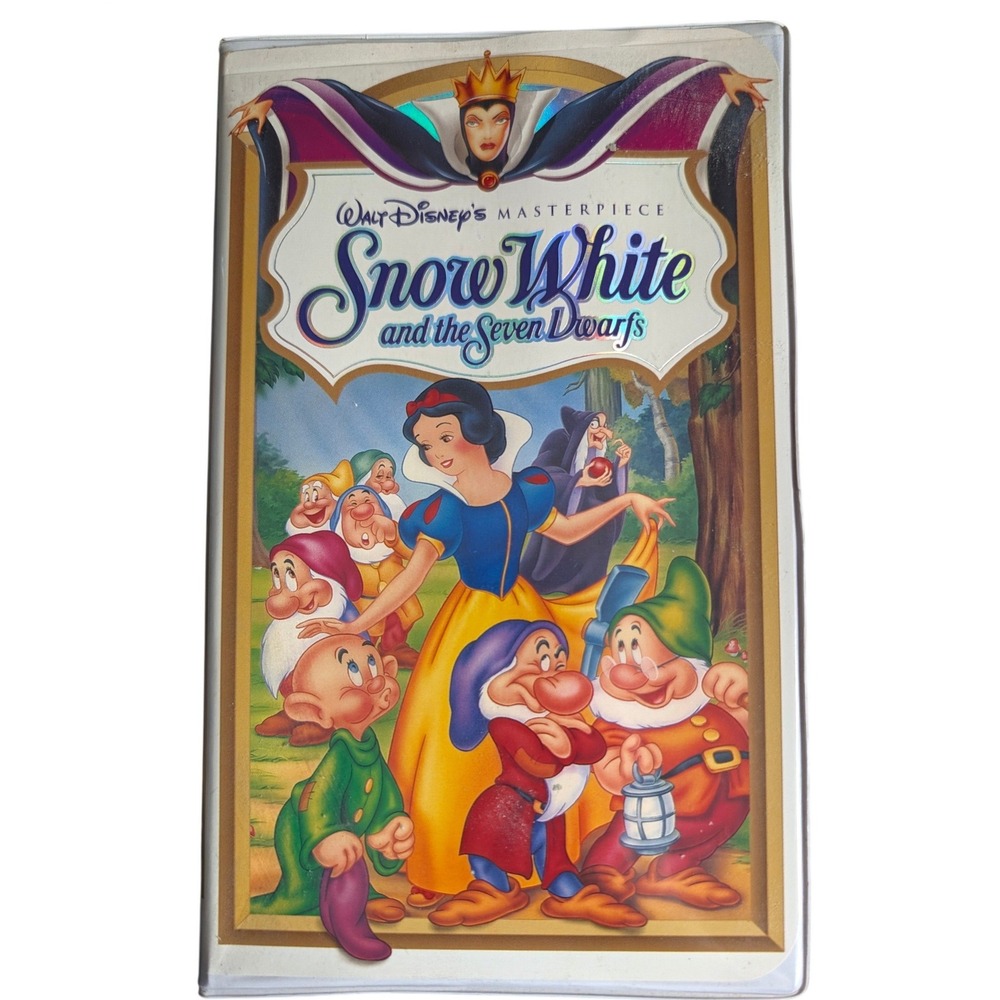 Walt Disney Masterpiece Snow White and the Seven Dwarfs VHS Vintage Clamshell